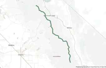 Overview map of PCT - California Section H
