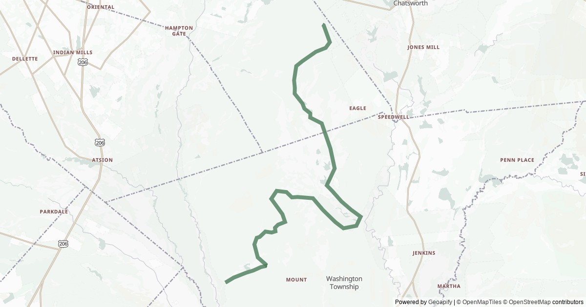 Sandy Ridge Wamap Sandy Ridge - Tulpehocken Trail - Hikeset